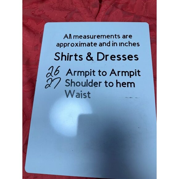 Torrid Blouse Harper Chiffon Clip Floral Pullover 3/4 Sleeve Sheer Coral Size 1X - Picture 11 of 11